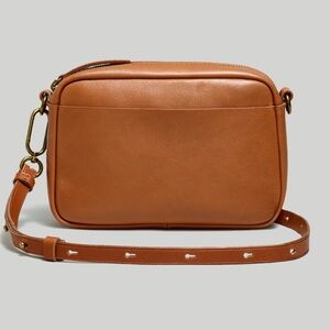 Madewell $138 Leather Carabiner Medium Crossbody Bag Dried Maple NM966 D
